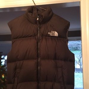 Mens size large Northface Vest Brown